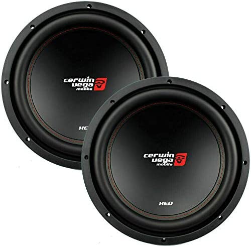 2 Cerwin Vega XED12V2 1000W 12" SVC 4-OHM Car Audio Subwoofer Woofer