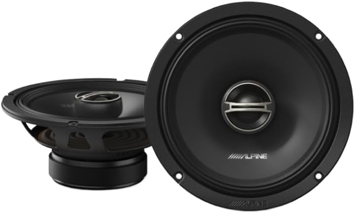 Alpine DM-65C-G 6.5" Component Speaker + DM-65-G 6.5" Coaxial Speakers Bundle