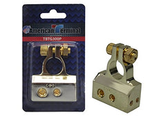 Load image into Gallery viewer, American Terminal TBTG-300P 4/8/10 Gauge AWG Positive Chrome Battery Terminal