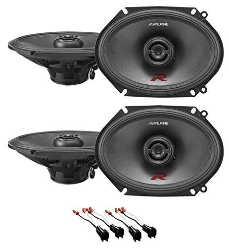 Alpine R-S68 6x8" Front+Rear Speaker Replacement Kit For 2007-2008 Ford F-150