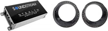 Load image into Gallery viewer, Soundstream ST4.1200D Stealth Series 1200W Class D 4 Channel Amplifier &amp; Metra 82-9601 6-1/2'' to 6-3/4'' Speaker Adapter for 1998-2013 Harley Davidson Touring Models,Black