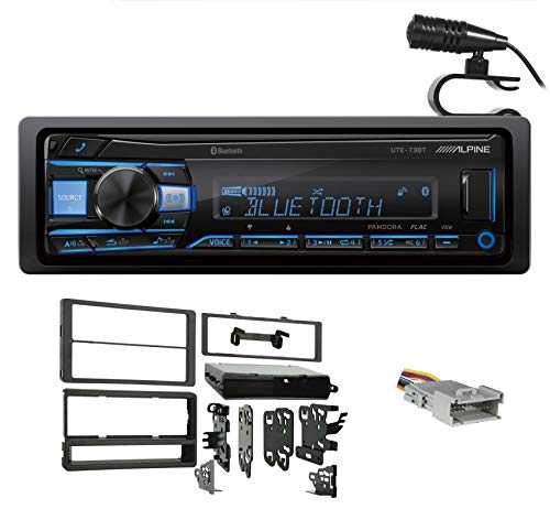 Alpine UTE-83BT Digital Car Stereo Metra 99-8205 Fit 03-04 Toyota Matrix