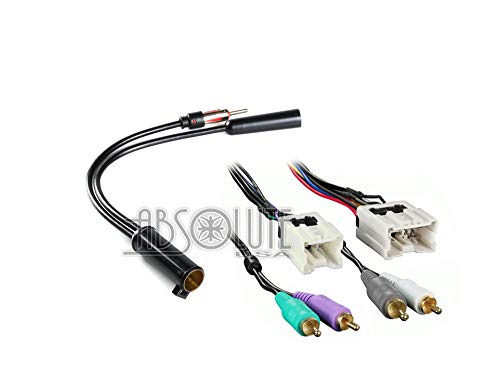 Absolute ABS99-7605A Fits Infiniti G35 Coupe 2005-07 Double DIN Harness Radio Install Dash Kit Package