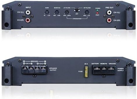 2 Alpine BBX-T600 600W Max BBX Series 2-ohm Stable 2 Channel Class A/B Amplifier