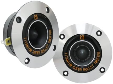 MR DJ HDT800S Pair 4" Speaker Size 400 Watt High Compression Aluminum Titanium Bullet Super Tweeter