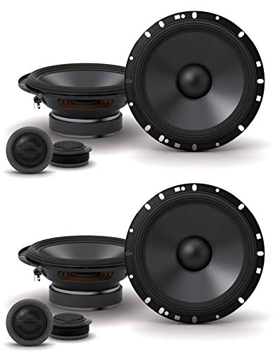 2 Pairs ALPINE S-S65C 240w 6.5" Car Audio Component Speakers w/1 Tweeters