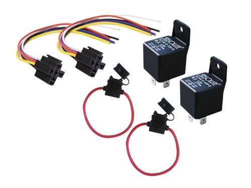 Absolute 2 In-line ATC Fuse Holder, 2 Bosch Tyco Style 5 Pin Relay Automotive Relay, 2 5-Pin Relay Socket