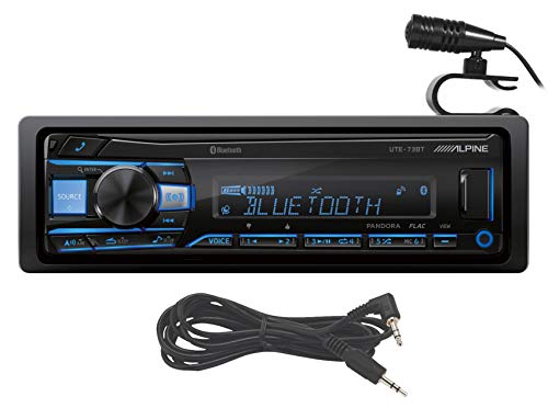 ALPINE UTE-83BT Digital Media Car Stereo w/USB+AUX Cable