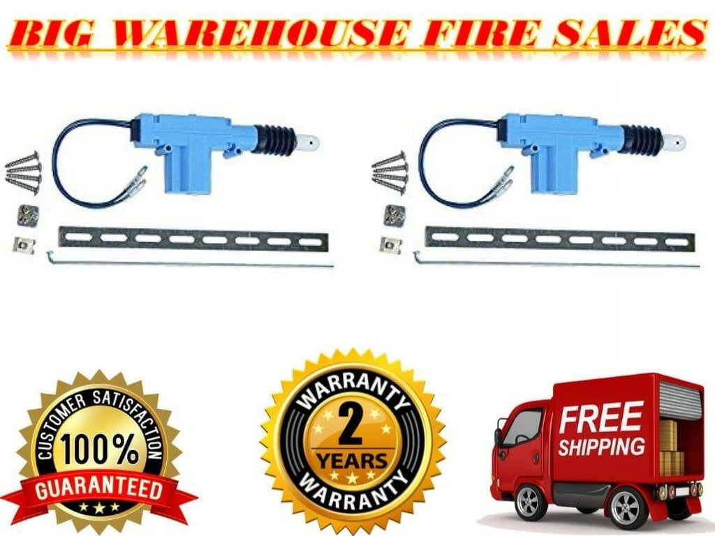 2X Bullz Audio Universal Power Door Lock 2 Wire Actuator Motor Kit BDLA-2