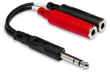 Load image into Gallery viewer, Hosa YPP-117 Stereo Breakout Cable 1/4 in TRS to Dual 1/4 in TSF