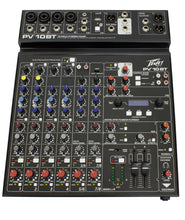 Load image into Gallery viewer, Peavey PV 10BT PV10BT Pro Audio Mixer With 4 Mic In, Bluetooth, USB, Compressor