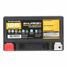 Load image into Gallery viewer, Shuriken SK-BTX9-BS 125 CRANK AMPS / 8AMP HOURS AGM Power Sports 12V Battery