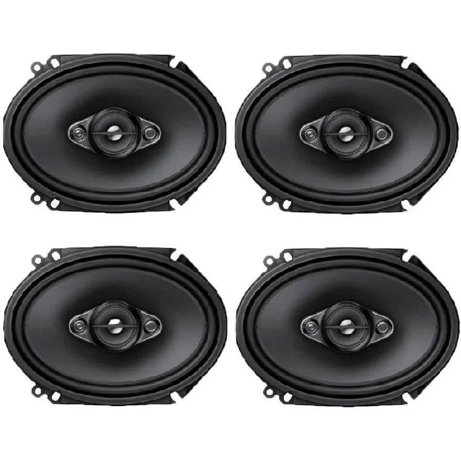 2 Pair Pioneer 350W Max 6" x 8" Speaker + 72-5600 + 16G Speaker Wire Fit Ford GM Chevy Lincoln Mercury Mazda