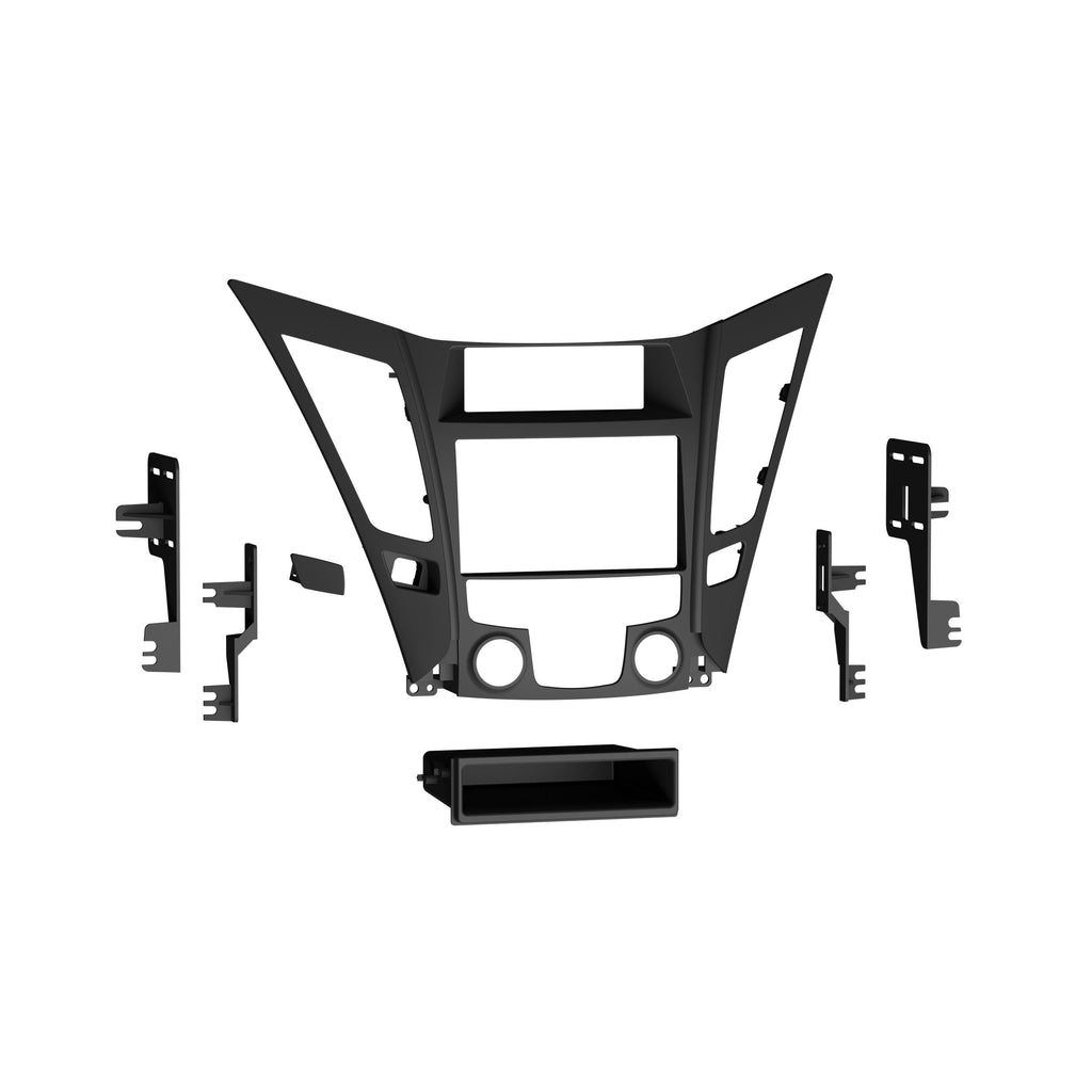 Metra 99-7343 Single/Double DIN Stereo Installation Dash Kit - Compatible Fits for Hyundai Sonata Limited 2011 (w/o Nav)