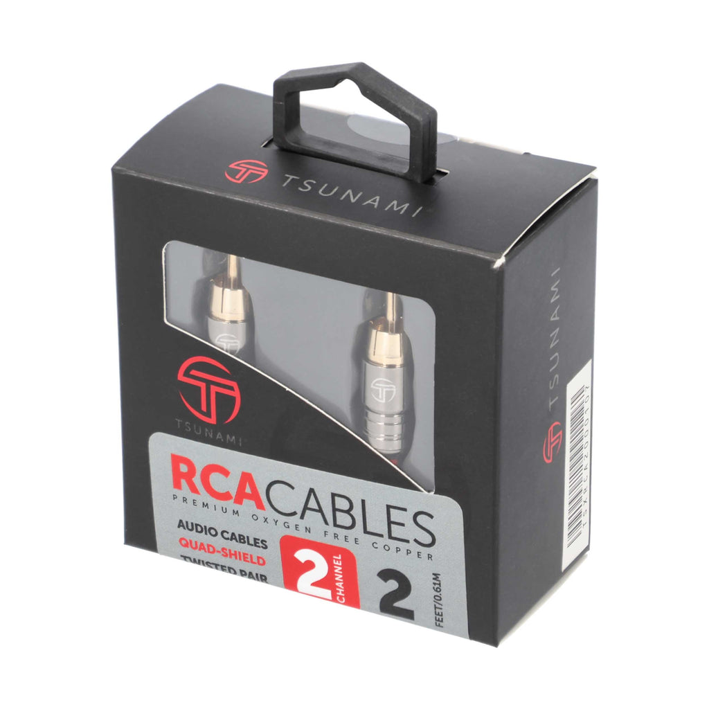 Tsunami TSX-RCA2 2 Channel 2 Ft RCA Cable