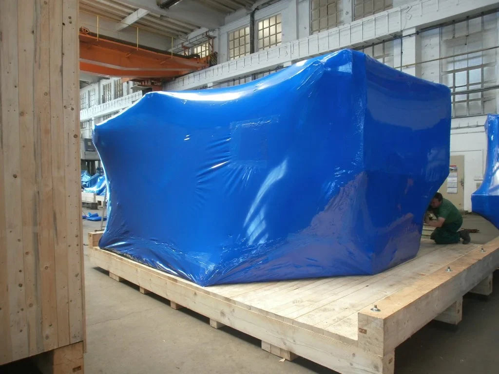 Absolute U.S.A 4 BLUE 18"x 1500 FT Roll 80 Gauge Thick Stretch Packing Wrap Pallet Shrink Film