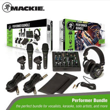 Load image into Gallery viewer, Mackie Performer Bundle With ProFX6V3 Mixer EM-89D Mics and Headphones