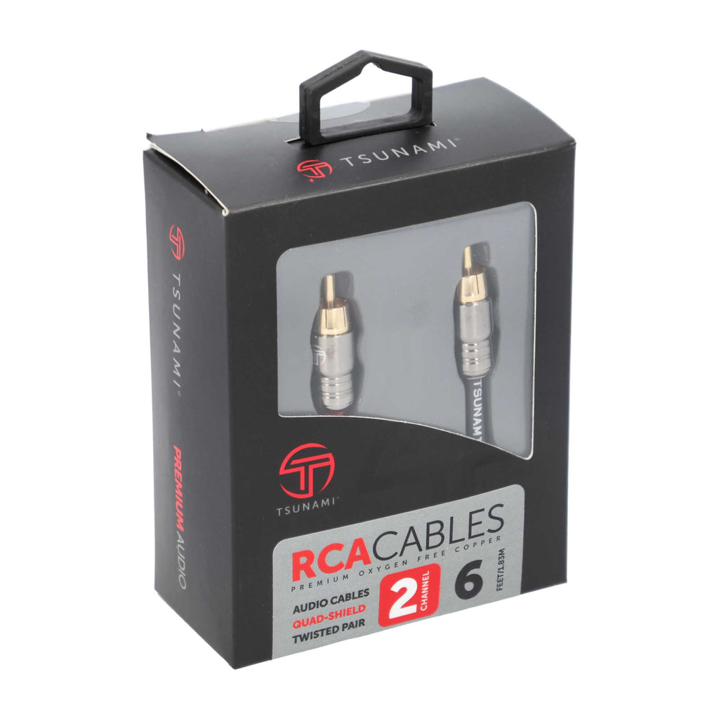 Tsunami TSX-RCA6 2 Channel 6 Ft RCA Cable