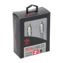 Load image into Gallery viewer, Tsunami TSX-RCA6 2 Channel 6 Ft RCA Cable