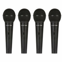 Load image into Gallery viewer, 4 Peavey PVI100 1/4" Wired Dynamic Cardioid Vocal Microphone+ Mic Clip + Cable
