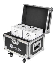 Load image into Gallery viewer, Colorkey CKU-7703-KIT Cold Spark Machine Bundle 2 Dazzlers with Road Case - White