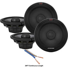 Load image into Gallery viewer, Alpine R-S65.2 Car Audio Type R Series 6 1/2" 200 Watt Speakers - 2 Pair with 20' Wire Package