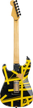 Load image into Gallery viewer, EVH 5107900528 Striped Series Frankenstein Frankie, Maple Fingerboard - Black with Yellow Stripes, Aged