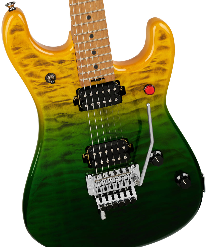 EVH	 5108310390 5150® Series Deluxe QM, Baked Maple Electric Guitar - Limeade Zest