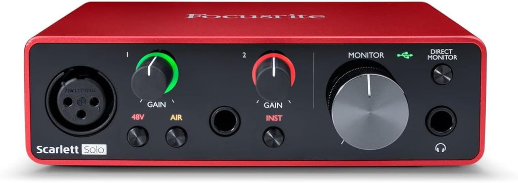 Focusrite Scarlett 2i2 Studio 4th Gen USB Audio Interface Bundle