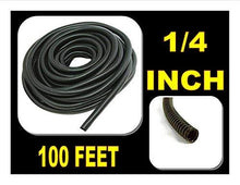 Load image into Gallery viewer, American Terminal 100 FT 1/4" INCH Split Loom Tubing Wire Conduit Hose Cover Auto Home Marine