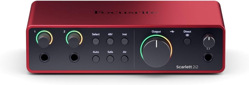 Focusrite SCARLETT 2I2 STUDIO Gen Audio Interface + Mic+ Headphones + Boom Arm