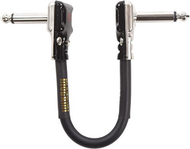 Mogami GOLD INST PRR 0.5 Pancake Right Angle to Right Angle Pedal Cable - 6 inch