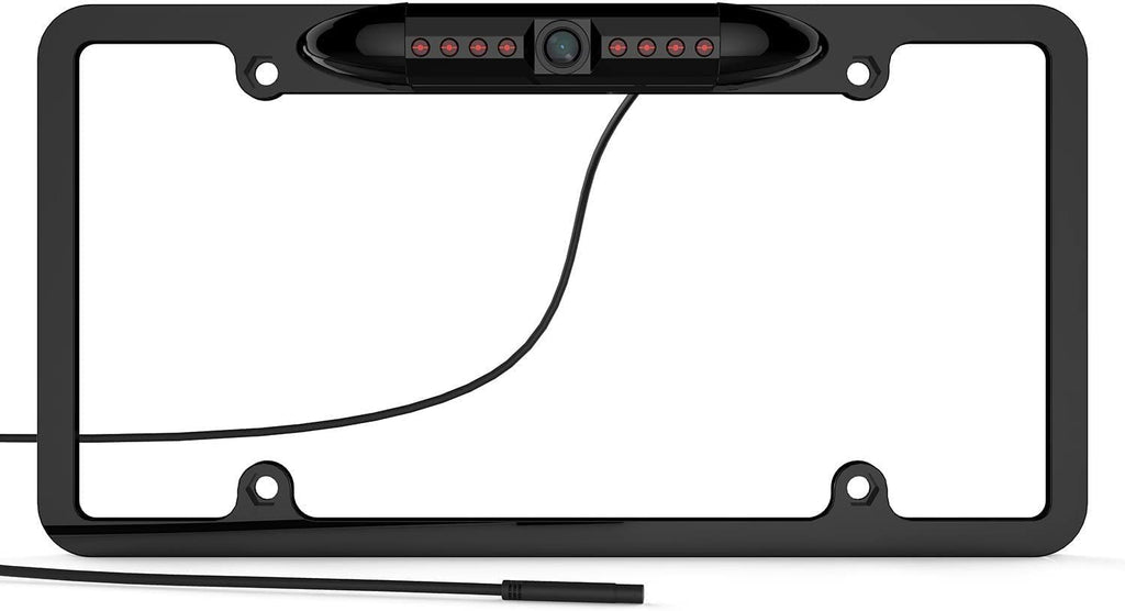 Absolute USA CAM105 HD Night Vision Backup Camera - 170° Wide Angle Waterproof License Plate Rear View for Alpine X009-GM2, ILX-107, ILX-207, ILX-F409 & ILX-W650