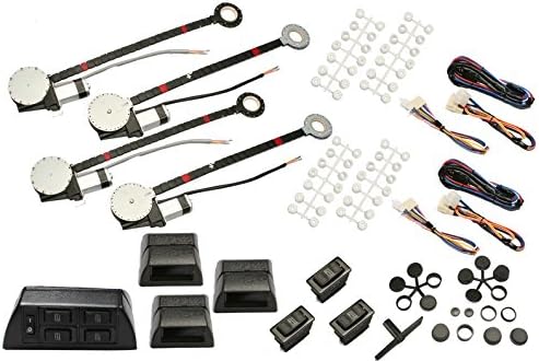 Absolute High Quality Universal Electric Power 4 Window Kit with Switch Kit