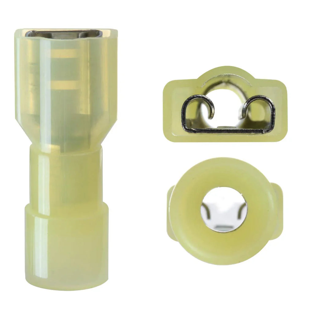 2 American Terminal TFQD1210Y 12/10-Gauge Nylon Fully-Insulated Female Quick Disconnects