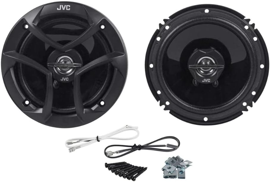 JVC CS-J620 300W 6.5" CS Series 2-Way Coaxial Car Speakers, Set of 2