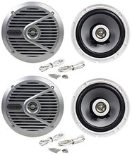 Load image into Gallery viewer, (4) Alpine SPS-M601 Pair 6.5" 2-Way Marine/Boat Coaxial Speakers