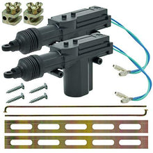 Load image into Gallery viewer, American Terminal ATDAL200 Universal 2 Wires 12V Car Auto Motor Heavy Duty Power Door Lock Actuator (2 Pack) Usable with Remote Control and Alarm System Easy to Install with the Installation