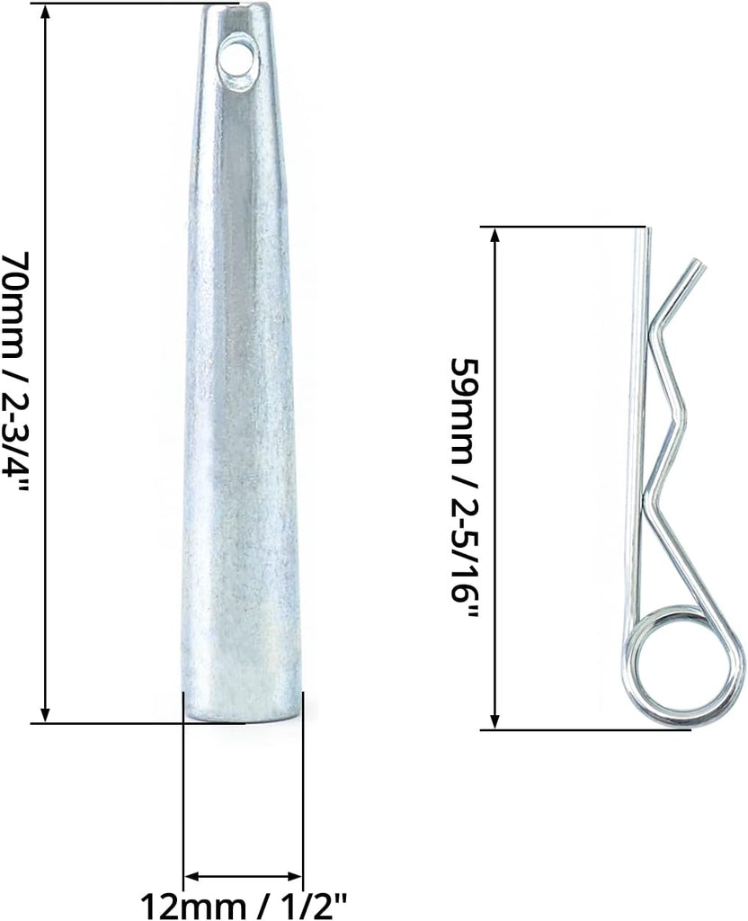 MR TRUSS TSPP10 1-Pack Truss Spigot Pin & Safety Pin Connector Set Aluminum Conical Truss Connection