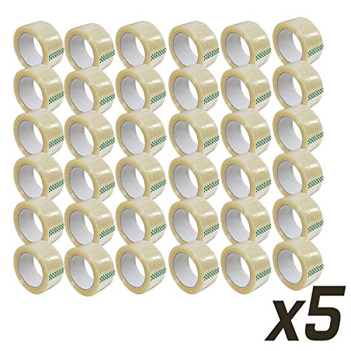 180 Rolls American Terminal 36 Clear Packing Tape 2" x 110 Yards Strong Heavy Duty Sealing Adhesive Tapes for Moving Packaging Shipping Office and Storage