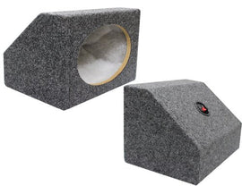 Absolute USA 6X9PKG 6 X 9 Inches Angled/Wedge Box Speakers Set of Two Grey
