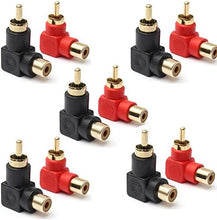 Load image into Gallery viewer, The Install Bay by Metra RCAMRA-10 Mini Right Angle RCA Barrel Connector (10/pk)