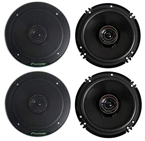 Pioneer TS-F1634R 2-Way 6-1/2" 400 Watt Car Audio Coaxial Speaker 2 Pairs 6.5"