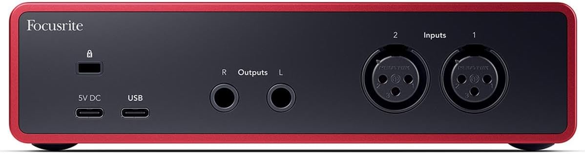 Focusrite Scarlett Solo 4th Gen 2x2 USB Audio Interface With Single Microphone Preamp