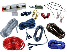 Load image into Gallery viewer, MK Audio KIT4 2000W Car Audio Marine Blue 4 Gauge Pro AMP Amplifier Power Wiring Kit