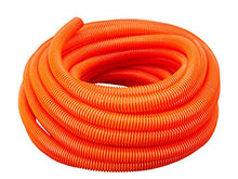 Load image into Gallery viewer, American Terminal 1/2" Dia. x 100 ft, Orange Flexible Polyethylene Corrugated (PE) Split Tubing Wire Loom