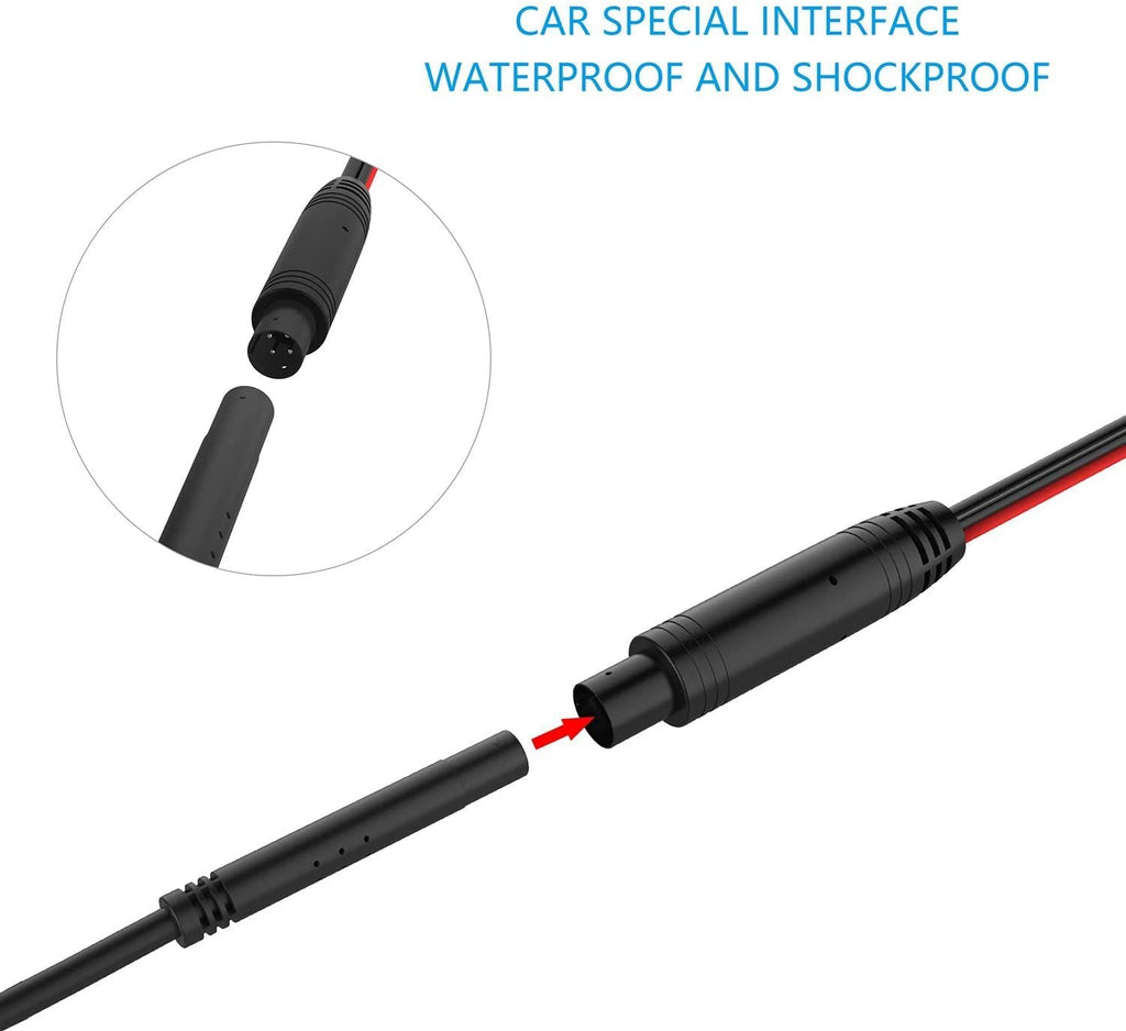 CAM101 HD Night Vision Backup Camera - 170° Wide Angle Waterproof License Plate Rear View Camera for Alpine iLX-F409, ILX-W650, INE-W960 & X009-GM2
