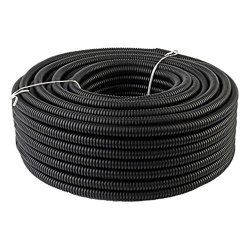 American Terminal Split Wire Loom Conduit Polyethylene Black Tubing 100 Ft 1/4"