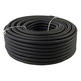 American Terminal Split Wire Loom Conduit Polyethylene Black Tubing 100 Ft 1/4