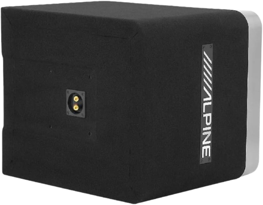 Alpine S2-SB10V x2 Loaded 10" 600w S-W10D4 Subwoofers + Ported Sub Enclosure Box